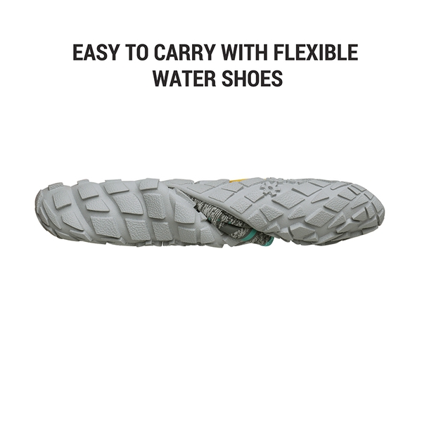 Women Water Shoes for Beach, Lake & More - LIGHT GREY MINT GREEN - 4